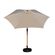 3 Ombrelone Central com Base HDPE Miramar Rivatti 270 cm -Larg- Aluminio Simulando Madeira Capa Poliester Fendi